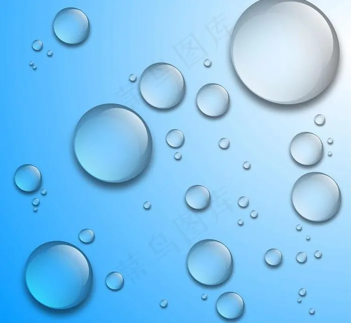 水珠水泡水滴背景图片ai矢量模版下载