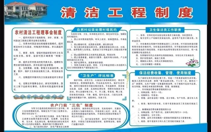 新农村制度图片cdr矢量模版下载