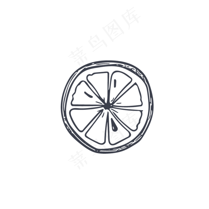 橙子   简笔画  手绘