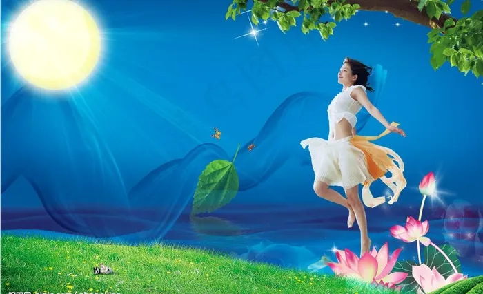 梦幻海报图片(3291X2195(DPI:150))psd模版下载