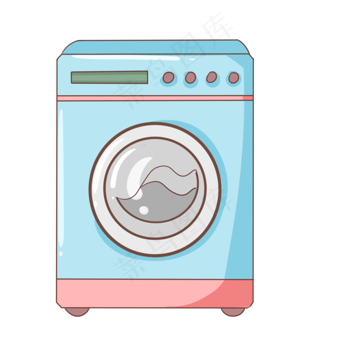 蓝色的全自动洗衣机蓝色的全自动洗衣机