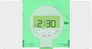立体声播放器矢量图像