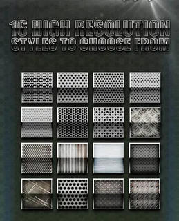 质感的金属图案字体样式 质感的金属图案字体样式