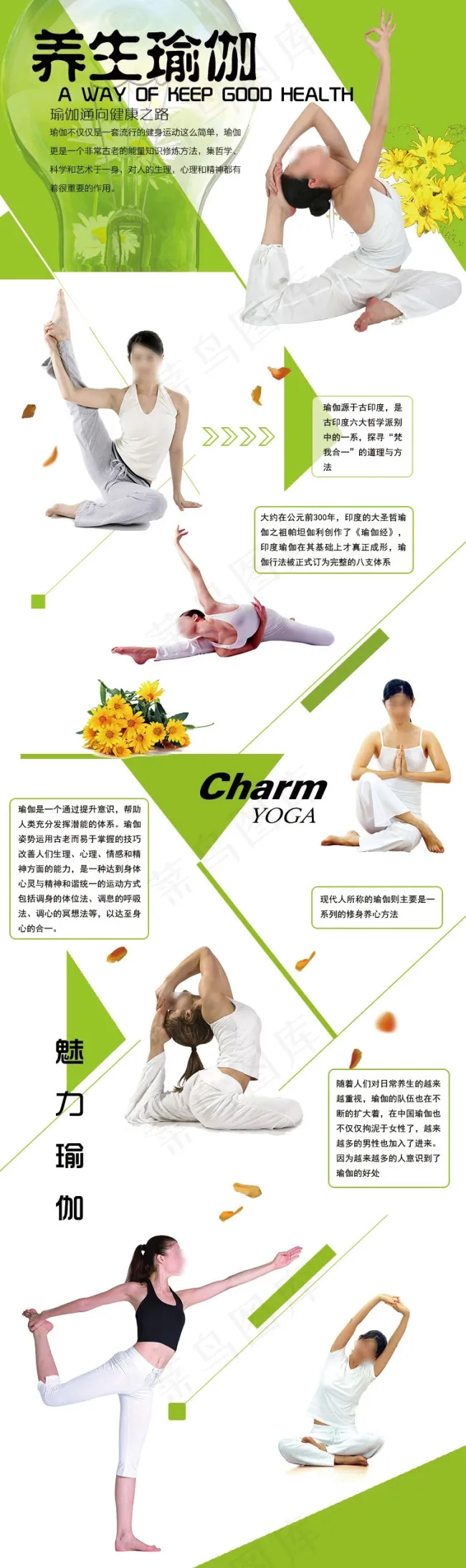 养生瑜伽淘宝店铺详情页psd源文件psd模版下载