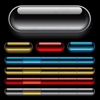 的导航条矢量美丽的晶体结构