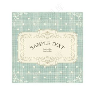 复古水玉点文本背景矢量图