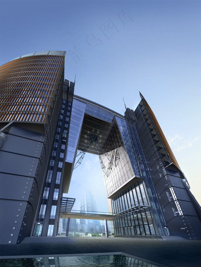 城市标志性建筑景观PSD分层
