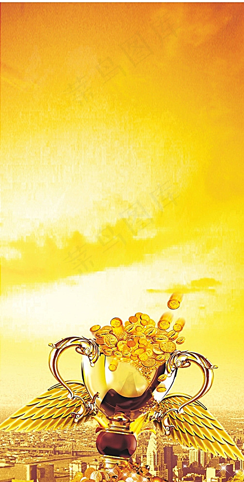 金融投资海报素材图片