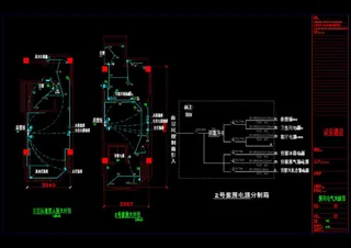 房间电气大样cad素材