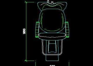 美容美发接待台、工作台装修施工图纸...