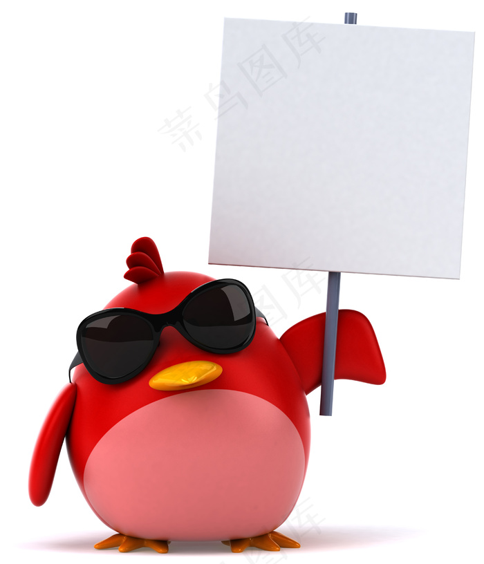 手举广告牌的动物图片