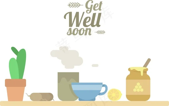 生姜茶矢量素材ai矢量模版下载