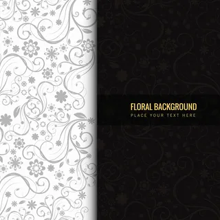 优雅的花卉背景