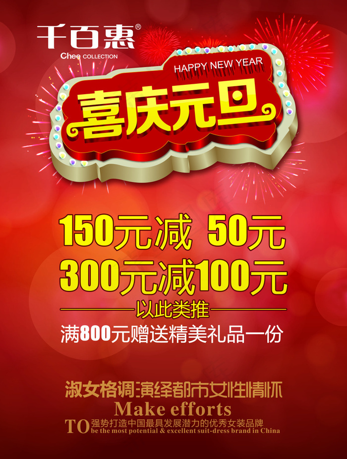 2015新年元旦海报