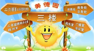 楼道指示牌图片