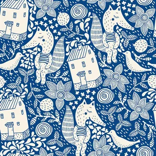 时尚手绘卡通背景素材