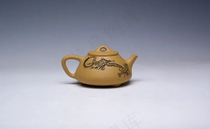 黄陶土 茶壶图片