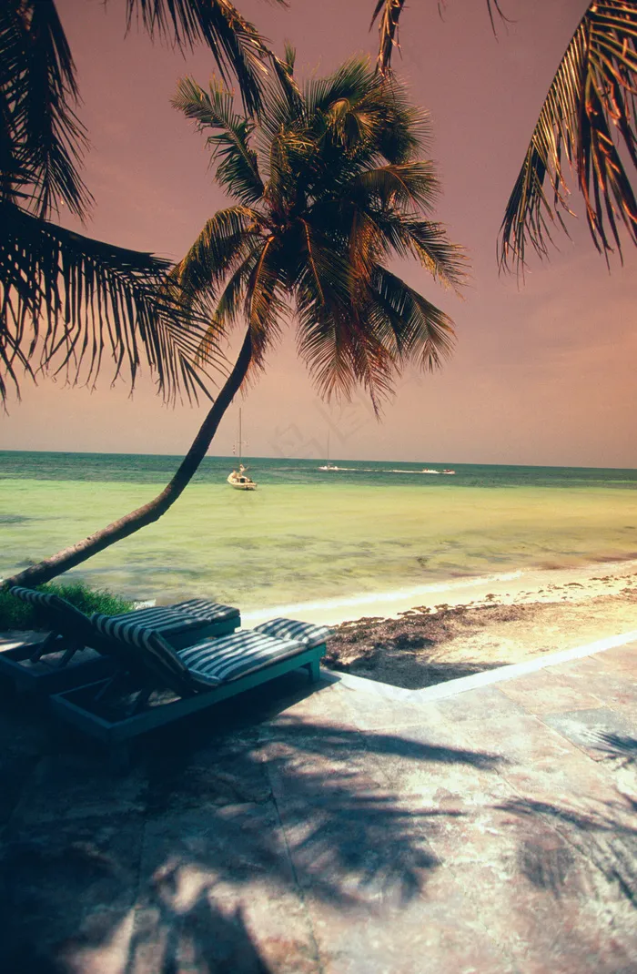 傍晚的海景