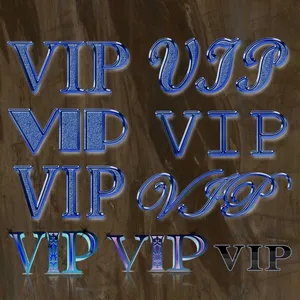 VIP字体 高档渡蓝VIP字