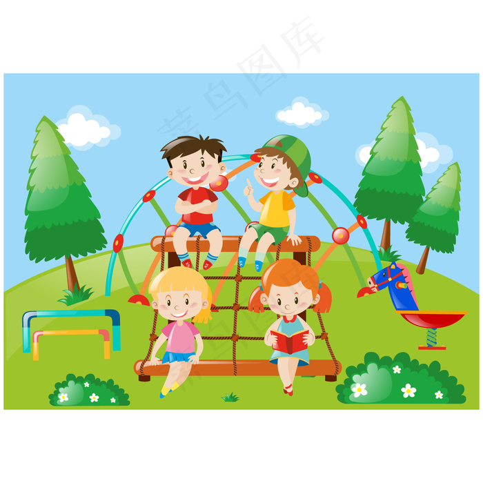 绿色背景矢量图