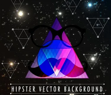 时髦星系矢量背景图片