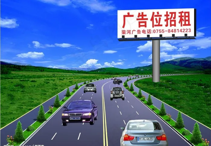 广告牌图片psd模版下载