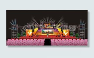 年会效果图图片