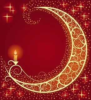 发光的月亮元素矢量素材