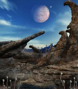 梦幻天空 科幻背景图片