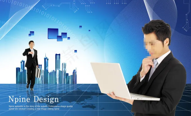商务科技psd设计模板下载psd模版下载