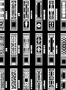cad 古典门平面立面资料集