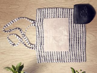 素材石纹背景绿色植物围裙咖啡面包便...