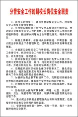 分管安全工作的副校长岗位安全职责cdr矢量模版下载