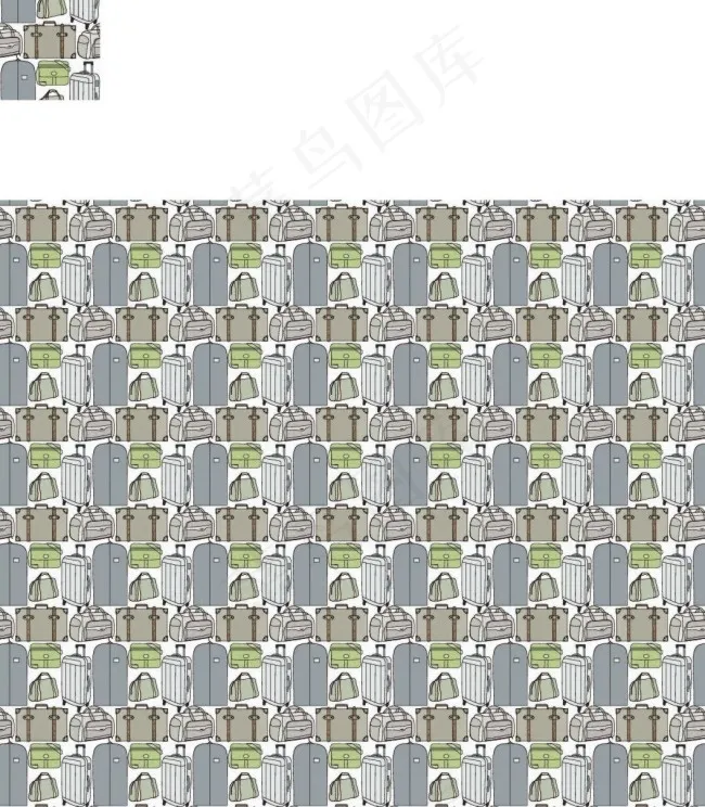 旅行箱背景ai矢量模版下载