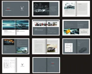 企业画册矢量图整套下载