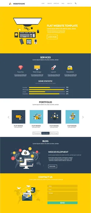 扁平化网站设计