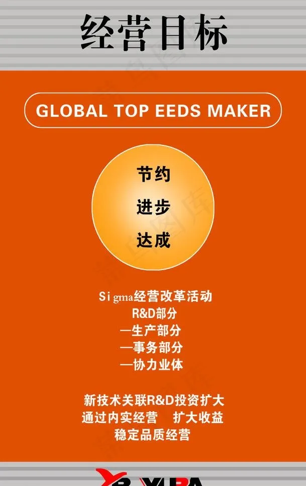 经营目标图片psd模版下载