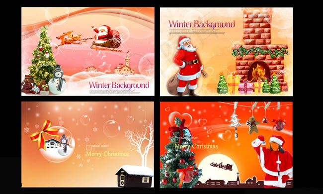 圣诞海报设计PSD素材