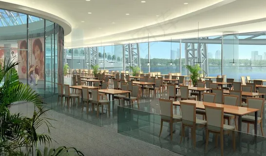 天津奥体中心水滴馆室内效果图图片