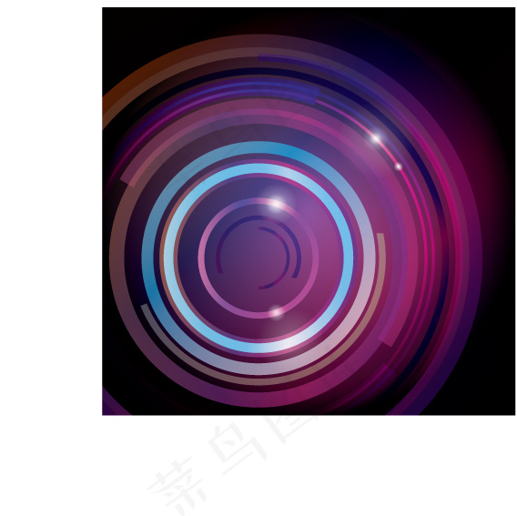 摘要彩色圆形背景的艺术