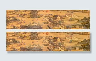 闹龙舟（清院本）图片