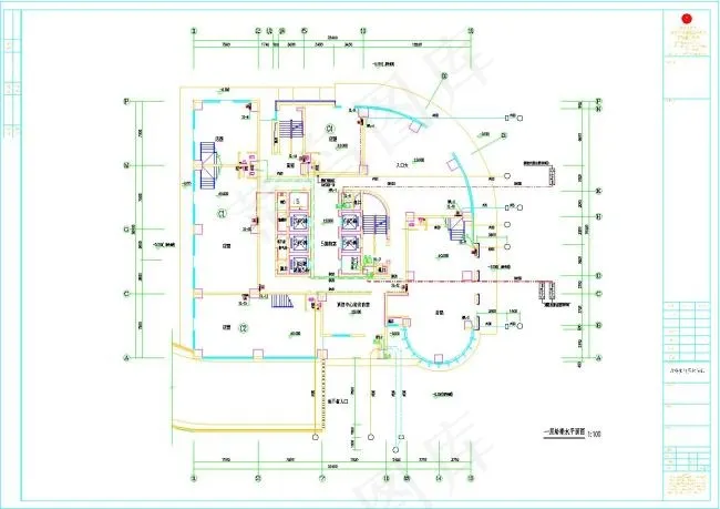 某高屋住宅楼给排水设计图