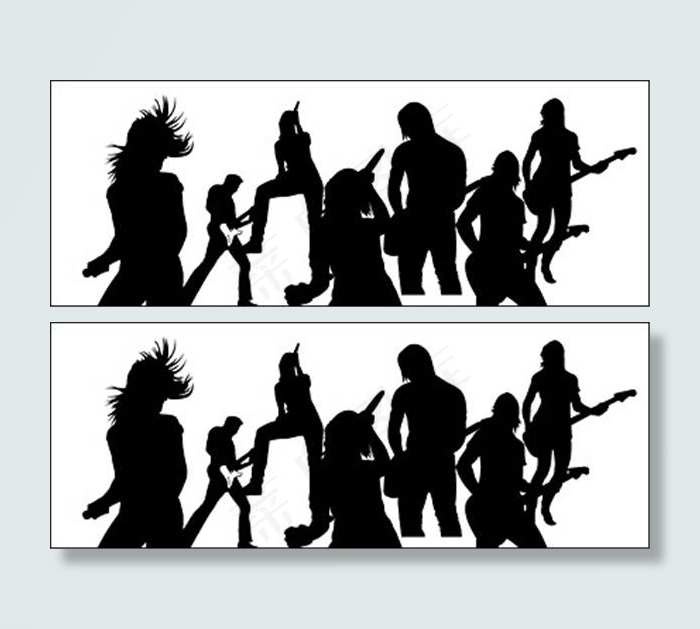 音乐吉他矢量素材