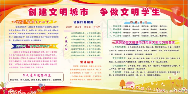 创建文明城市争做文明学生