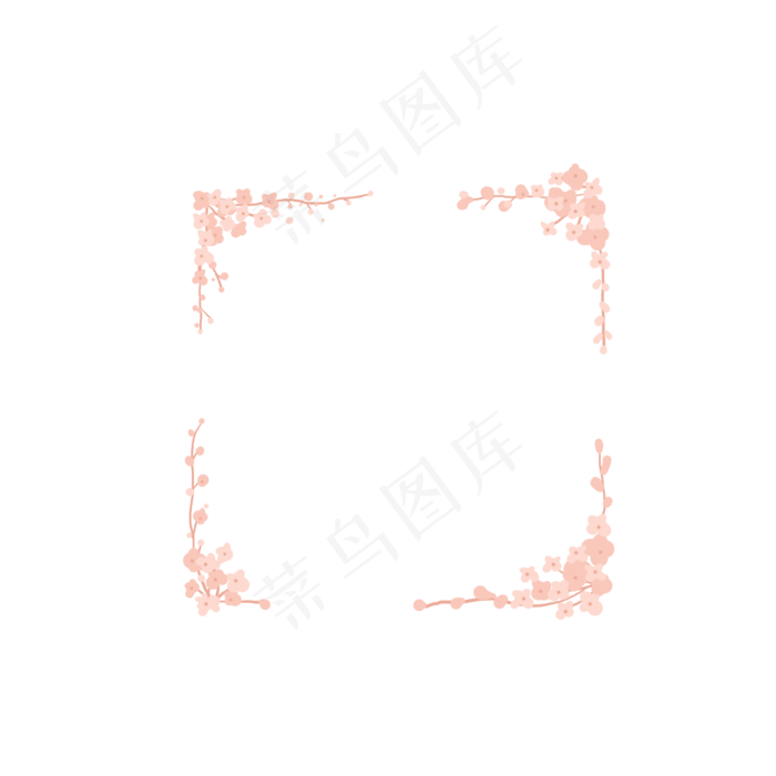 手绘花纹边框可商用元素