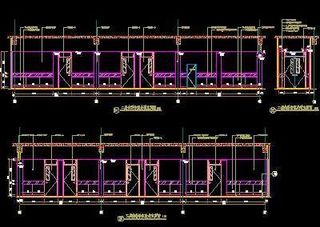 二层内科诊室走道立面图-门诊、急诊...