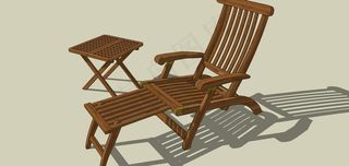 木制躺椅