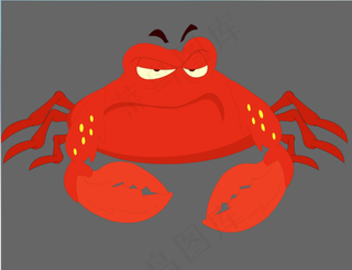 愤怒的螃蟹flash动物素材