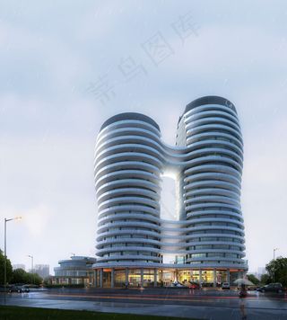 建筑效果图海报