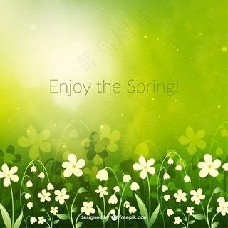 绿色背景矢量图